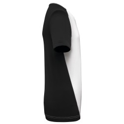 T-shirt de sport écoresponsable bicolore hommeCouleur:White / Black