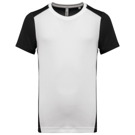 T-shirt de sport écoresponsable bicolore hommeCouleur:White / Black
