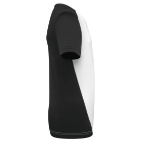 T-shirt de sport écoresponsable bicolore enfantCouleur:White / Black