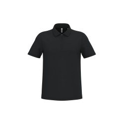 Polo de sport col 1/4 zip hommeCouleur:Black