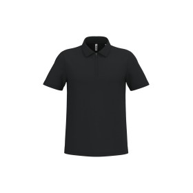 Polo de sport col 1/4 zip hommeCouleur:Black