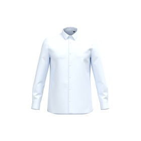 Chemise popeline en coton Supima® hommeCouleur:White