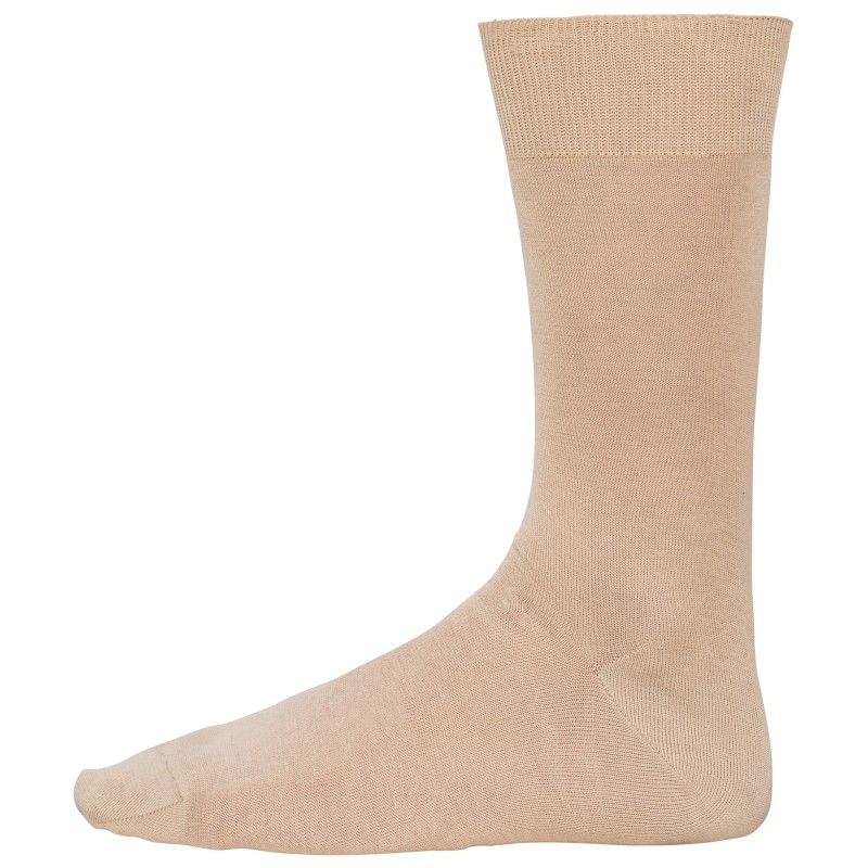 Chaussettes jersey coton fil d'Écosse hommeCouleur:Beige