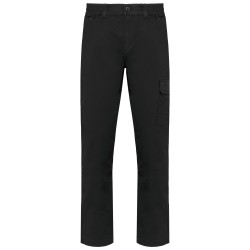 Pantalon stretch coton unisexeCouleur:Black