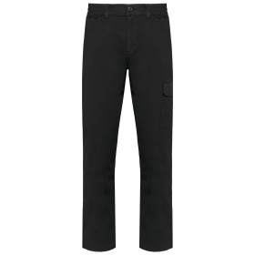 Pantalon stretch coton unisexeCouleur:Black
