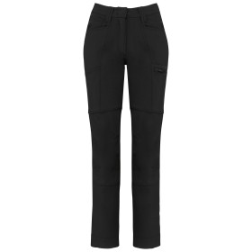 Pantalon recyclé stretch femmeCouleur:Black
