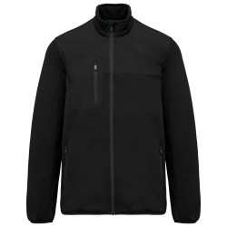 Veste recyclée en polytricot hommeCouleur:Black
