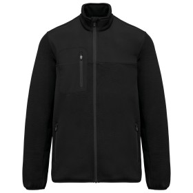 Veste recyclée en polytricot hommeCouleur:Black