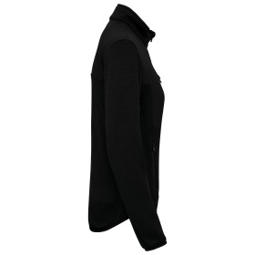 Veste recyclée en polytricot femmeCouleur:Black