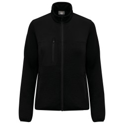 Veste recyclée en polytricot femmeCouleur:Black