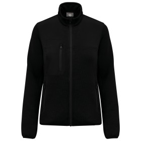 Veste recyclée en polytricot femmeCouleur:Black