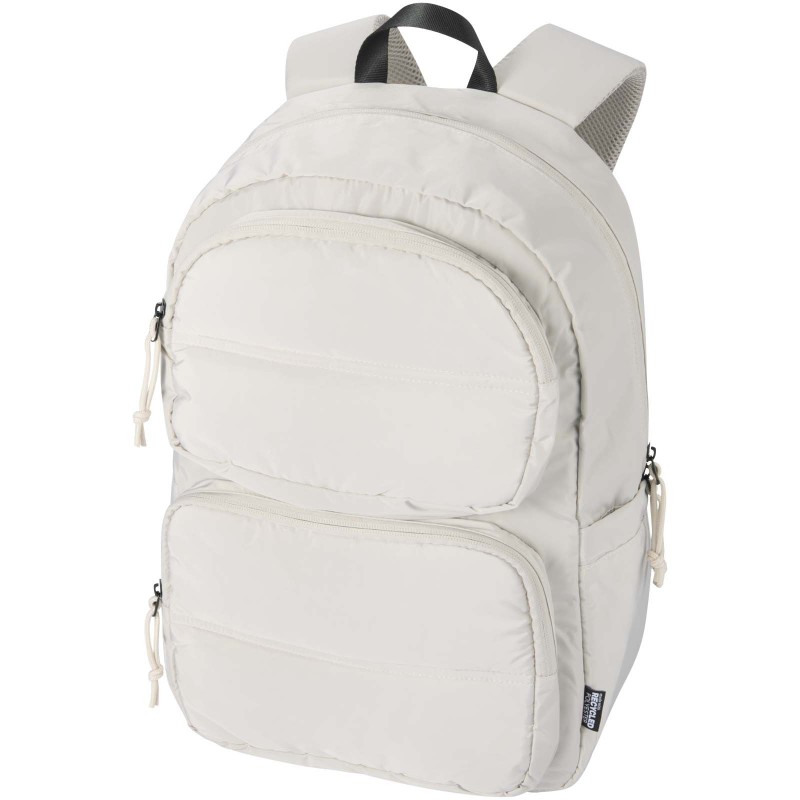 Sac à dos pour ordinateur portable Puffer de 15,6" recyclé et certifié GRS, de15 LCouleur:Grès