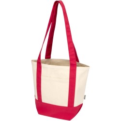 Mini sac shopping Sam en coton recyclé GRS 320 g/m2Couleur:Rouge Naturel