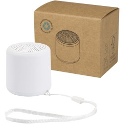 Enceinte sans fil Velkis sans fil Bluetooth® en plastique recycléCouleur:Blanc