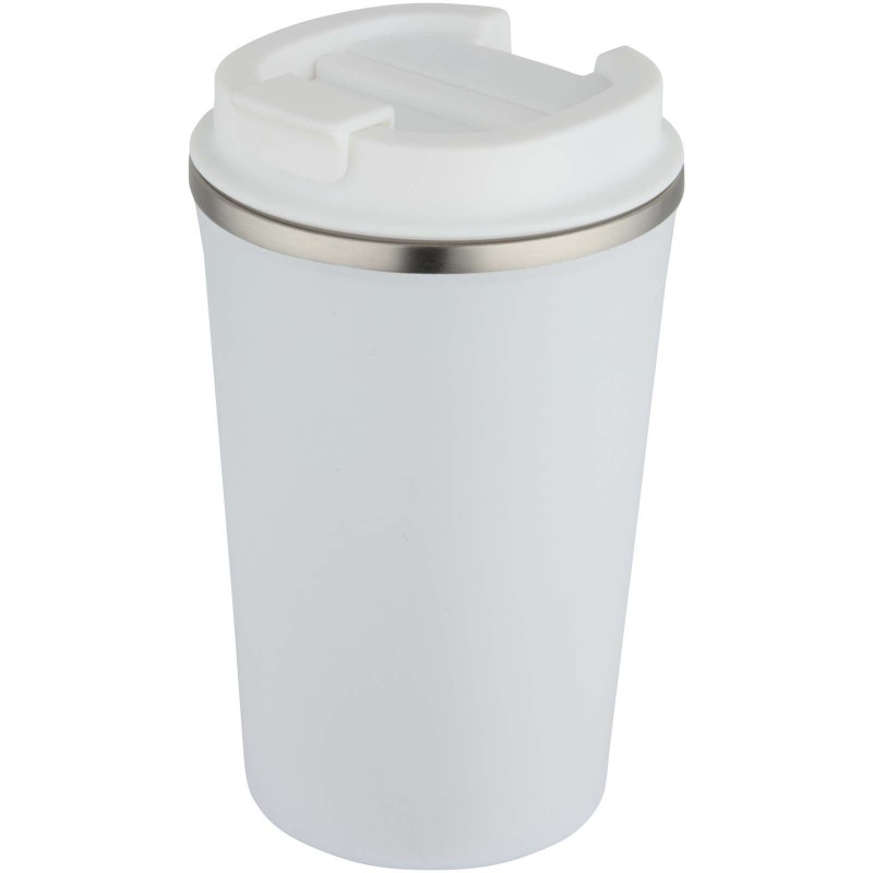 Gobelet en acier inoxydable Newport à double paroi de de 350 ml isolé sous videCouleur:Blanc