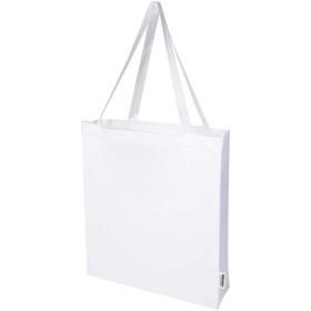 Sac shopping à soufflets Odisha bio OCS 180 g/m2 de 14 LCouleur:Blanc
