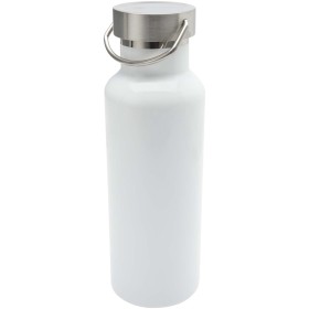 Bouteille d’eau Thor de 500 ml en acier inoxydable recyclé et certifié RCS avec impression par sublimationCouleur:Blanc