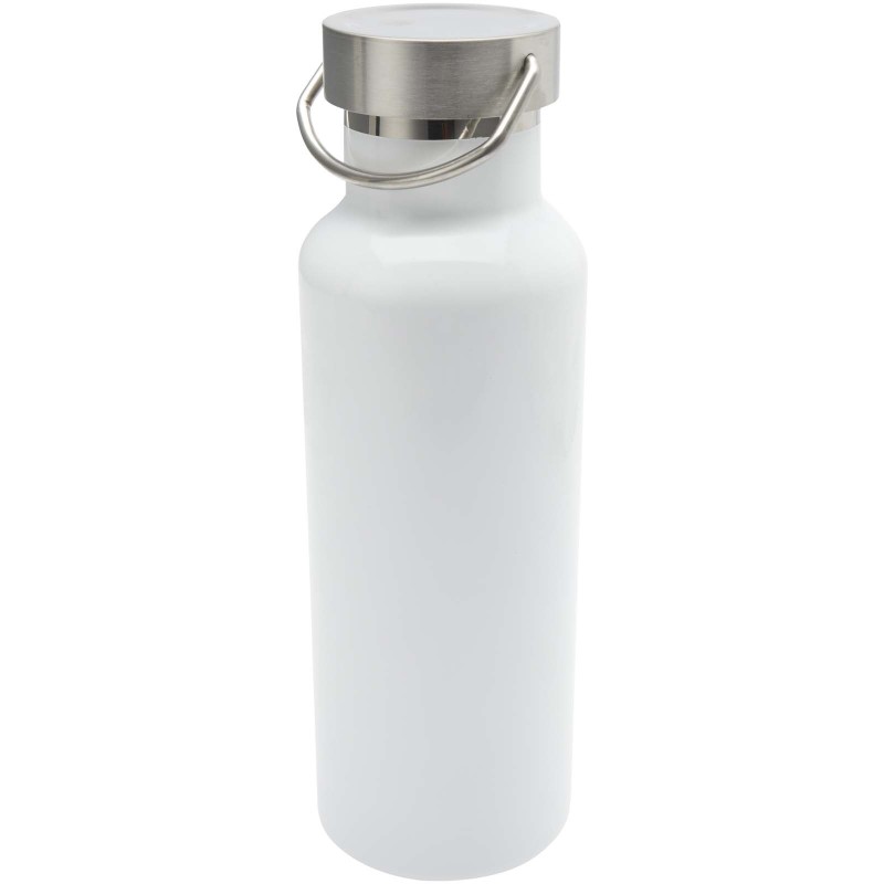 Bouteille d’eau Thor de 500 ml en acier inoxydable recyclé et certifié RCS avec impression par sublimationCouleur:Blanc