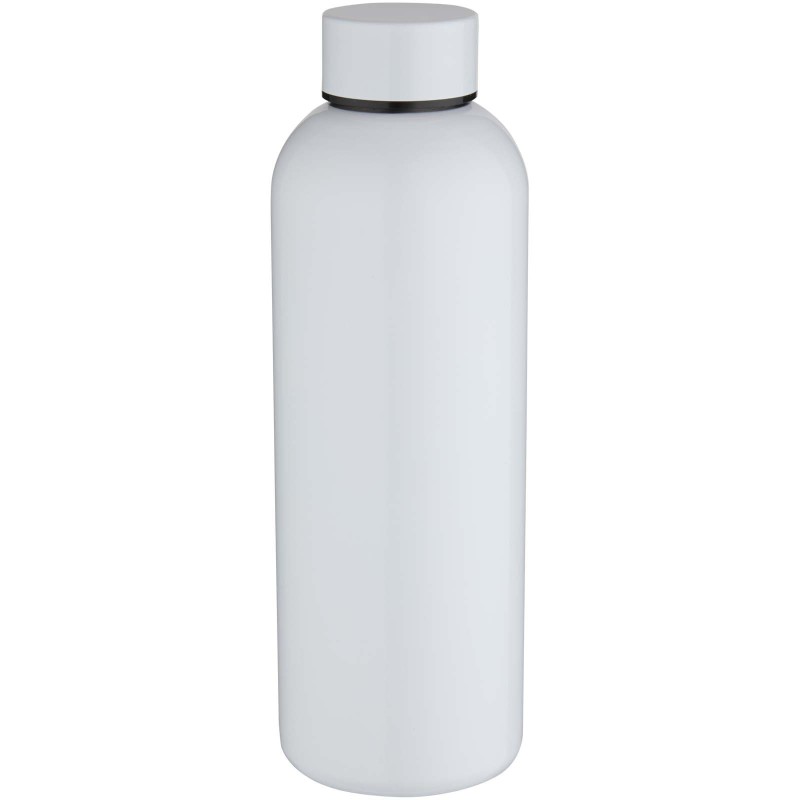 Bouteille d’eau Spring de 750 ml en acier inoxydable recyclé certifié RCS avec impression par sublimationCouleur:Blanc