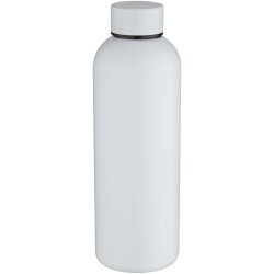 Bouteille d’eau Spring de 750 ml en acier inoxydable recyclé certifié RCS à simple paroiCouleur:Blanc