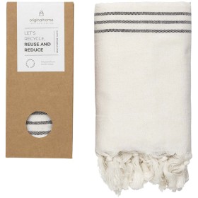 Tissu recyclé Originalhome 85 x 175 cmCouleur:Blanc cassé