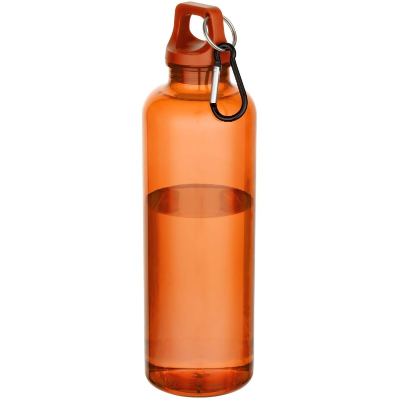 Bouteille d’eau Oregon de 750 ml en plastique recyclé certifié RCS avec mousquetonCouleur:Orange