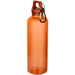Bouteille d’eau Oregon de 750 ml en plastique recyclé certifié RCS avec mousquetonCouleur:Orange
