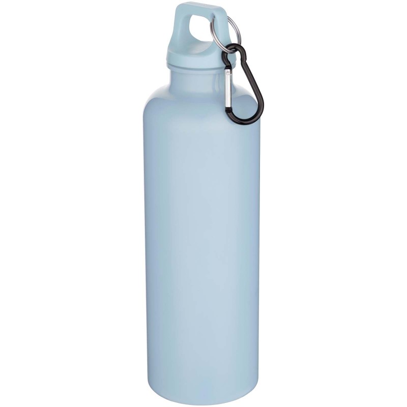 Bouteille d’eau Oregon de 750 ml en plastique recyclé uni certifié RCS avec mousquetonCouleur:Bleu nuage