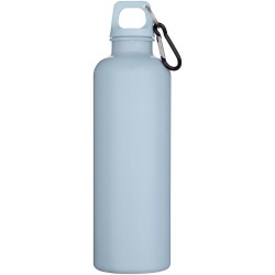 Bouteille d’eau Oregon de 750 ml en plastique recyclé uni certifié RCS avec mousquetonCouleur:Bleu nuage