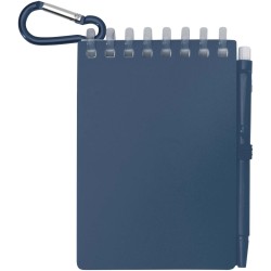 Ensemble carnet souple d’extérieur recyclé et stylo bille (encre noire) Lig MiniCouleur:Bleu océan