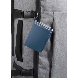 Ensemble carnet souple d’extérieur recyclé et stylo bille (encre noire) Lig MiniCouleur:Bleu océan