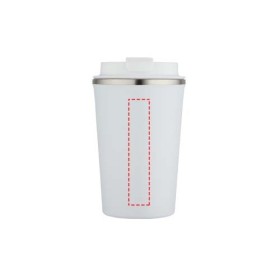 Gobelet en acier inoxydable Newport à double paroi de de 350 ml isolé sous videCouleur:Blanc