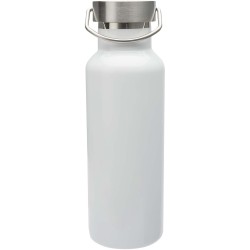 Bouteille d’eau Thor de 500 ml en acier inoxydable recyclé et certifié RCS avec impression par sublimationCouleur:Blanc