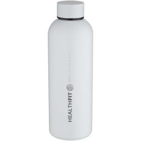 Bouteille d’eau Spring de 750 ml en acier inoxydable recyclé certifié RCS à simple paroiCouleur:Blanc
