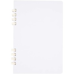 Carnet de notes à spirales Fil A5 à couverture rigide en papier recyclé RCSCouleur:Blanc