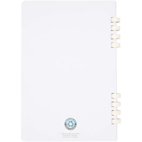 Carnet de notes à spirales Fil A5 à couverture rigide en papier recyclé RCSCouleur:Blanc