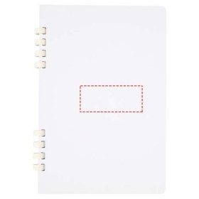 Carnet de notes à spirales Fil A5 à couverture rigide en papier recyclé RCSCouleur:Blanc