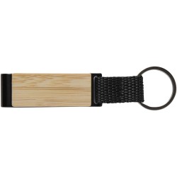 Ensemble cadeau Minka avec stylo bille en aluminium recyclé RCS, porte-clés et porte-cartes RFIDCouleur:Naturel Noir
