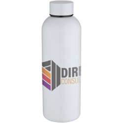 Bouteille d’eau Spring de 750 ml en acier inoxydable recyclé certifié RCS avec impression par sublimationCouleur:Blanc