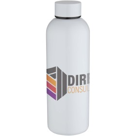 Bouteille d’eau Spring de 750 ml en acier inoxydable recyclé certifié RCS avec impression par sublimationCouleur:Blanc