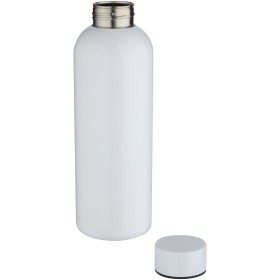 Bouteille d’eau Spring de 750 ml en acier inoxydable recyclé certifié RCS avec impression par sublimationCouleur:Blanc