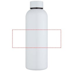Bouteille d’eau Spring de 750 ml en acier inoxydable recyclé certifié RCS avec impression par sublimationCouleur:Blanc