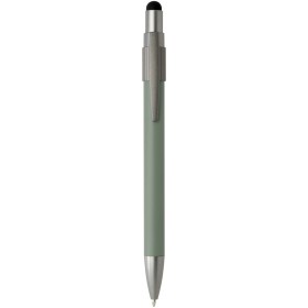 Stylo bille recyclé RCS avec stylet et toupie antistress (encre noire) RillCouleur:Vert bruyère