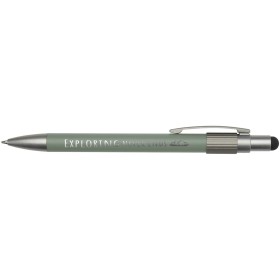 Stylo bille recyclé RCS avec stylet et toupie antistress (encre noire) RillCouleur:Vert bruyère