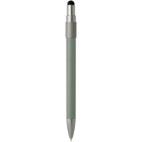 Stylo bille recyclé RCS avec stylet et toupie antistress (encre noire) RillCouleur:Vert bruyère