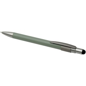 Stylo bille recyclé RCS avec stylet et toupie antistress (encre noire) RillCouleur:Vert bruyère