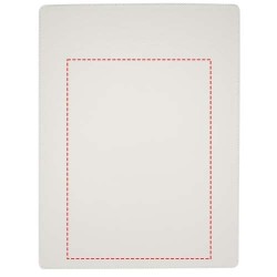 Porte-bloc Clast A4 avec fermeture magnétique et stylo bille recyclé RCS (encre noire)Couleur:Blanc