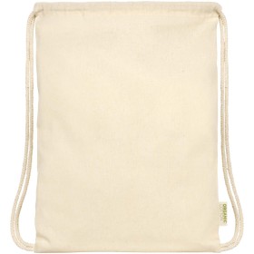 Sac refermable à cordon Odisha de 5 L bio certifié OCS 100 g/m²Couleur:Naturel