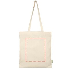 Sac shopping Odisha de 7 L bio certifié OCS 100 g/m²Couleur:Naturel