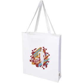 Sac shopping à soufflets Odisha bio OCS 180 g/m2 de 14 LCouleur:Blanc